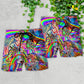 Hippie Horse Running Free Beach Shorts Design View For Summer Events And Coastal Getaways