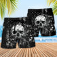 Skull Beach Shorts Pattern Detail For Seaside Leisure And Thoughtful Gift Giving