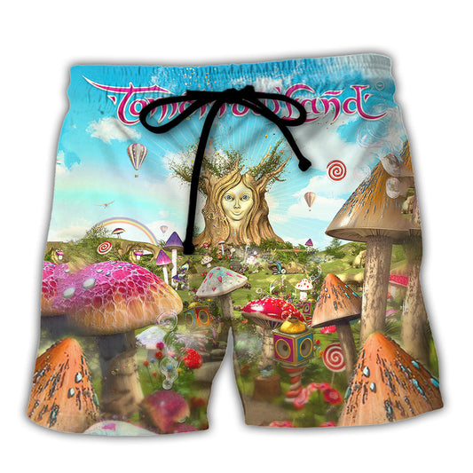 Music Event Festival Wonderland Style Beach Shorts For Resort Trips And Weekend Wear