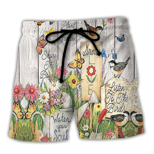 Gardening Inspirational Message About Growing Beach Shorts For Poolside Relaxation And Everyday Comfort