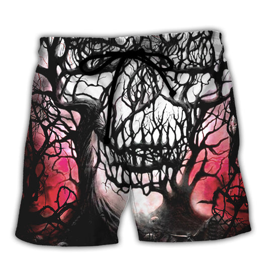 Skull Beach Shorts For Poolside Relaxation And Travel Ready Comfort