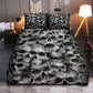 Skull Fearless Bedding Cover For Gothic Bedroom Decor