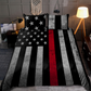 Firefighter Red Line Bedding Cover For Firefighter Bedroom Decor