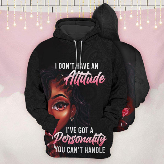 Black Girl Handle Hoodie For Relaxed Daily Wear Weekend Outings And Thoughtful Gifting