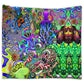 Hippie Funny Octopus Love Music Colorful Ocean Flannel Blanket For Cozy Bedroom Sofa Decor