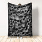 Skull No Fear No Pain Flannel Blanket For Cozy Bedroom Sofa Decor