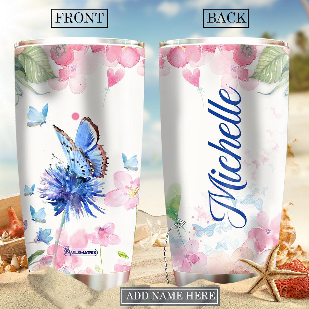 Butterfly Beautiful In Sky Personalized 20 Oz Tumbler For Coffee Travel And Daily Drinks
