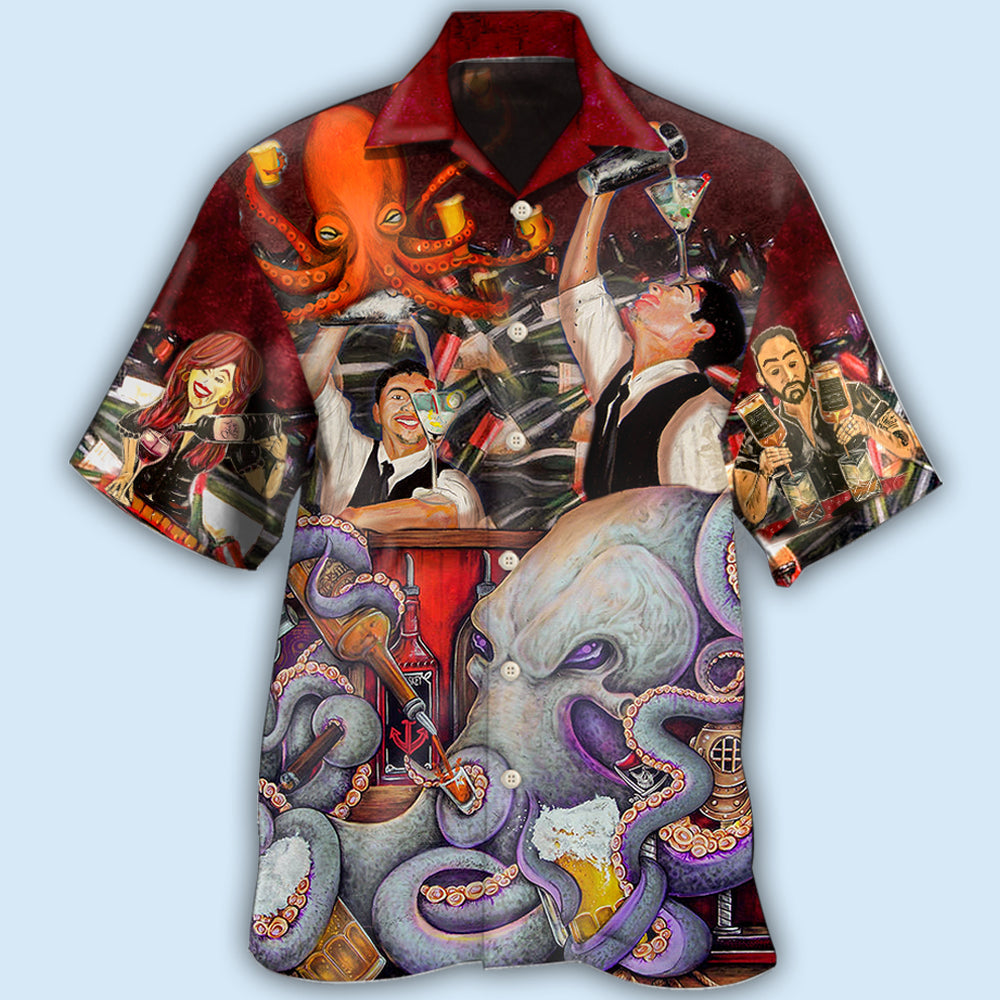 Bartender Hawaiian Shirt For Vacation Days And Relaxed Coastal Outings