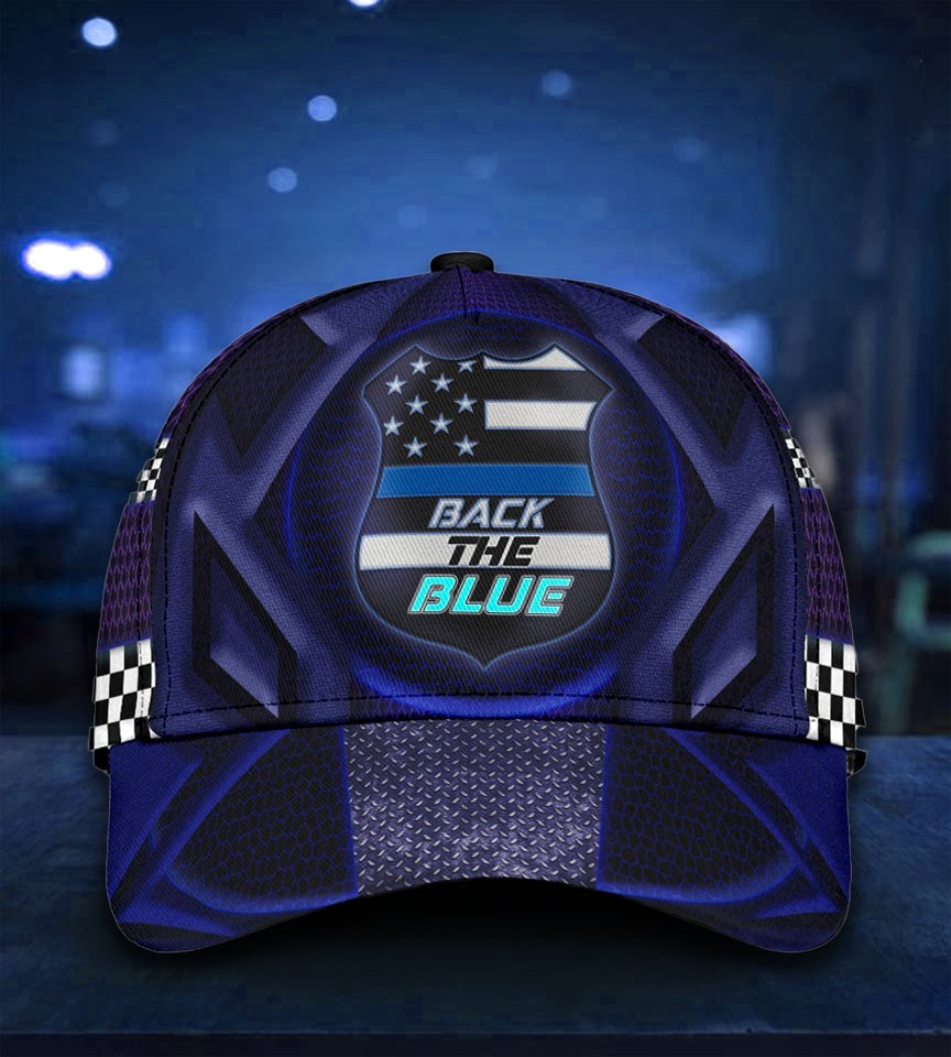 Back The Blue Police Support Classic Cap For Comfortable Casual Wear Holidays And Outdoor Trips