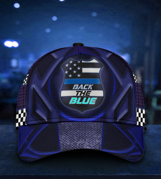 Back The Blue Police Support Classic Cap For Comfortable Casual Wear Holidays And Outdoor Trips