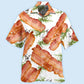 Playful Dessert And Bacon Hawaiian Shirt With All Over Print For Tropical Travel Beach Gatherings And Comfortable Wear