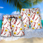 Bacon Eggs Food Beach Shorts Pattern Detail For Vacation Style And Warm Weather Wardrobe