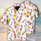 Food Bacon Egg Collection Hawaiian Shirt Artwork Detail For Resort Trips And Outdoor Activities