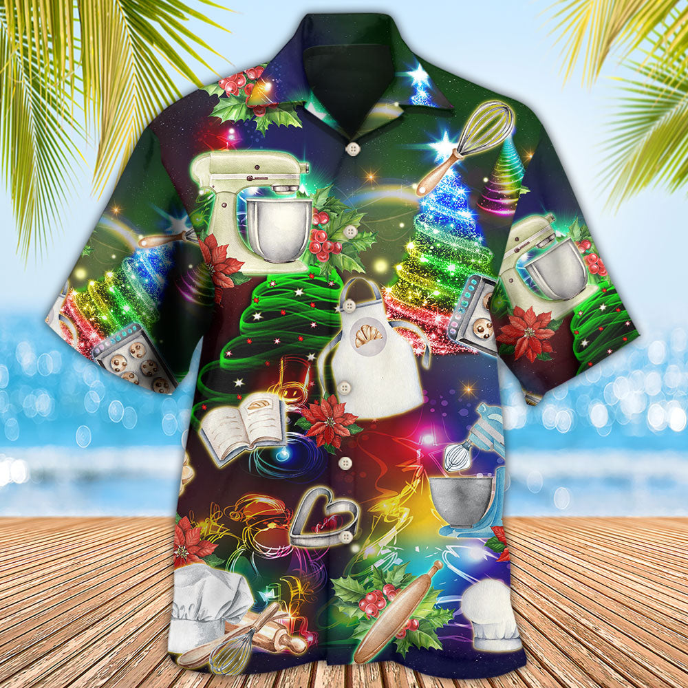 Christmas Baking Hawaiian Shirt With All Over Print For Resort Travel Summer Outings And Casual Gatherings
