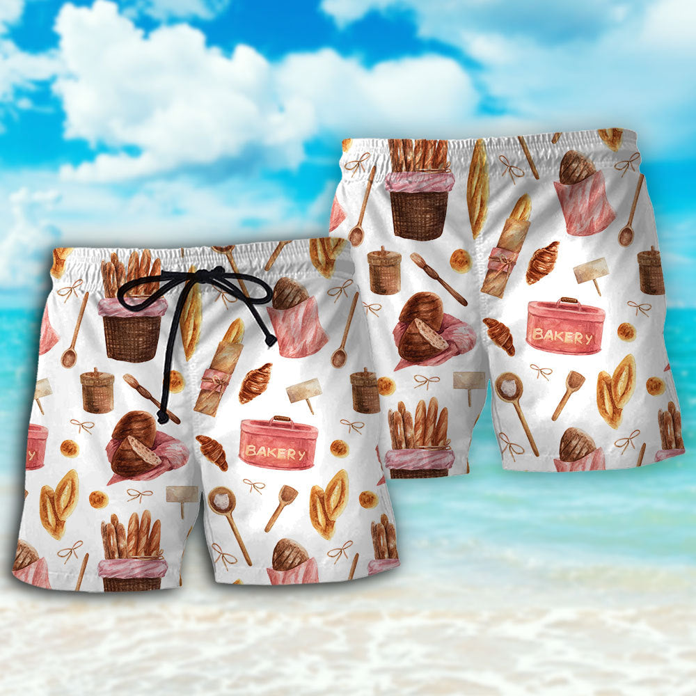 Baking Bread Love Life Beach Shorts For Beach Trips And Relaxed Vacation Styling