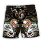 Ball Python Tropical Flower Lover Beach Shorts Print View For Coastal Escapes And Casual Outings