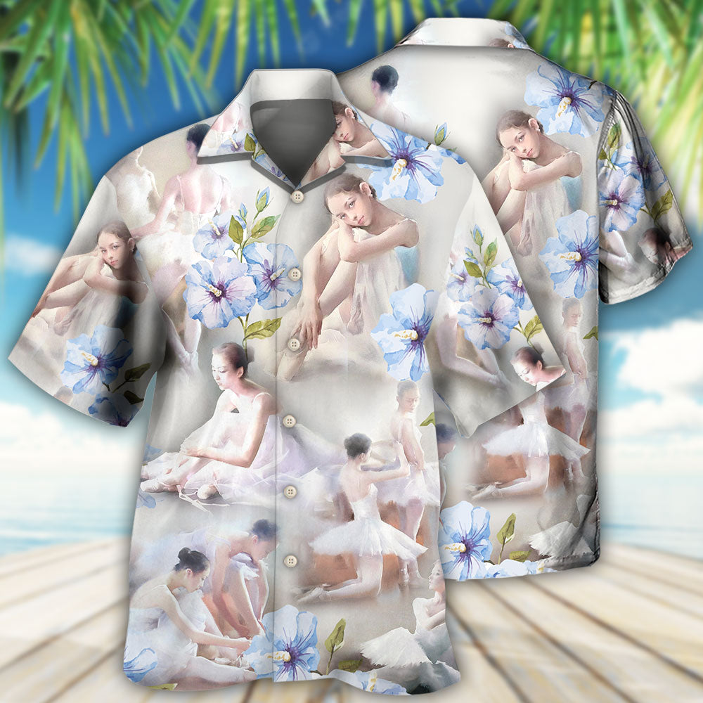 Floral Ballet Dance Hawaiian Shirt For Poolside Relaxation And Sunny Getaways
