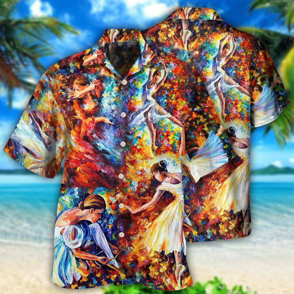 Creative Colorful Ballet Dance Hawaiian Shirt For Beach Days, Summer Outings, And Thoughtful Gift Giving