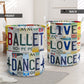 Ballet Dance Live Love License Plate Laundry Basket For Nursery Dorm And Home Storage