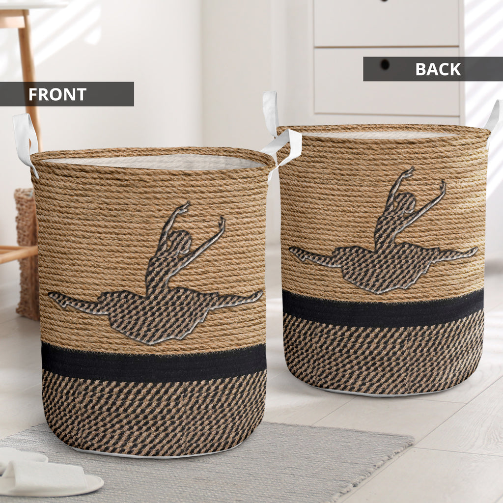 Ballet Dance Rope Wallpaper Laundry Basket For Nursery Dorm And Home Storage