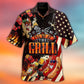 Food Barbecue Grill Hawaiian Shirt Artwork View For Weekend Travel And Beach Style