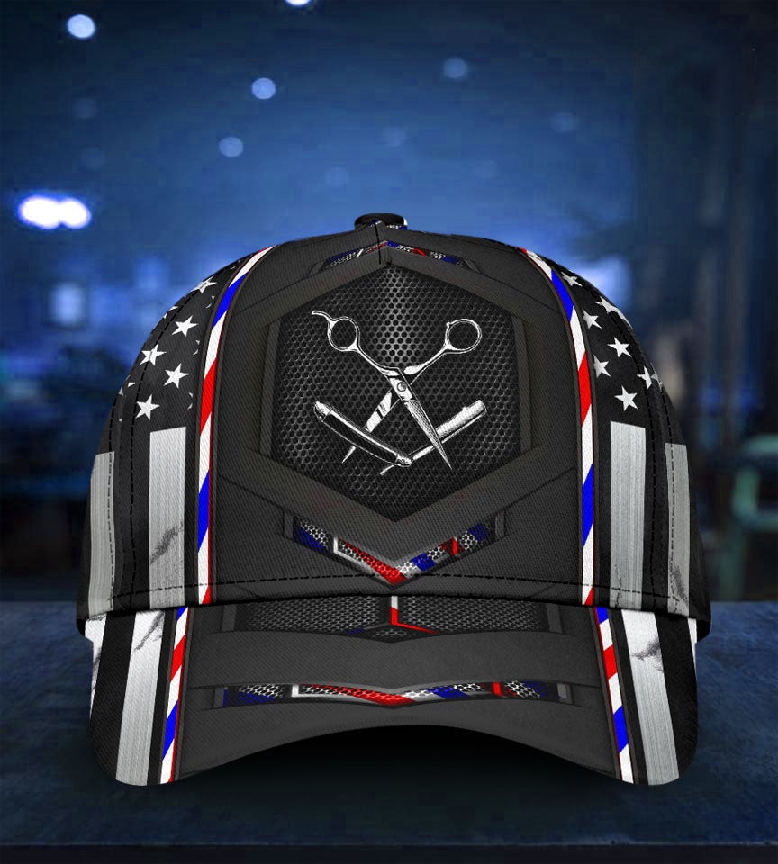 Barber Flag Carbon Professional Classic Cap For Holiday Adventures Parties And Comfortable Styling
