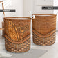 Bartender Rattan Texture Laundry Basket For Nursery Dorm And Home Storage