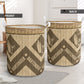 Bartender Wicker Texture Laundry Basket For Nursery Dorm And Home Storage