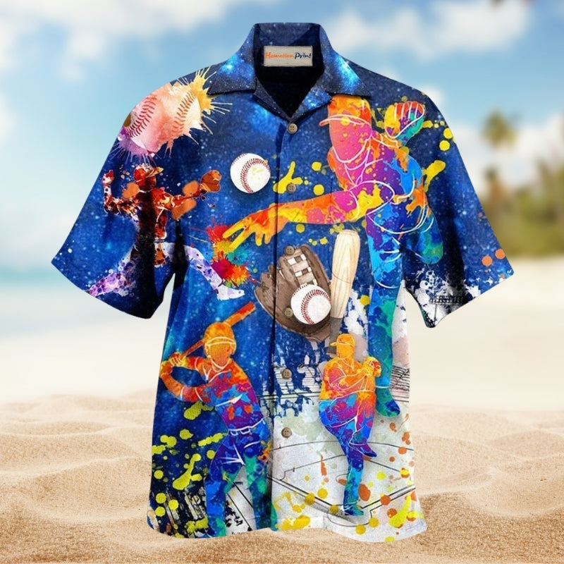 Baseball For All Guys Hawaiian Shirt For Summer Gatherings Island Travel And Comfortable Casual Wear