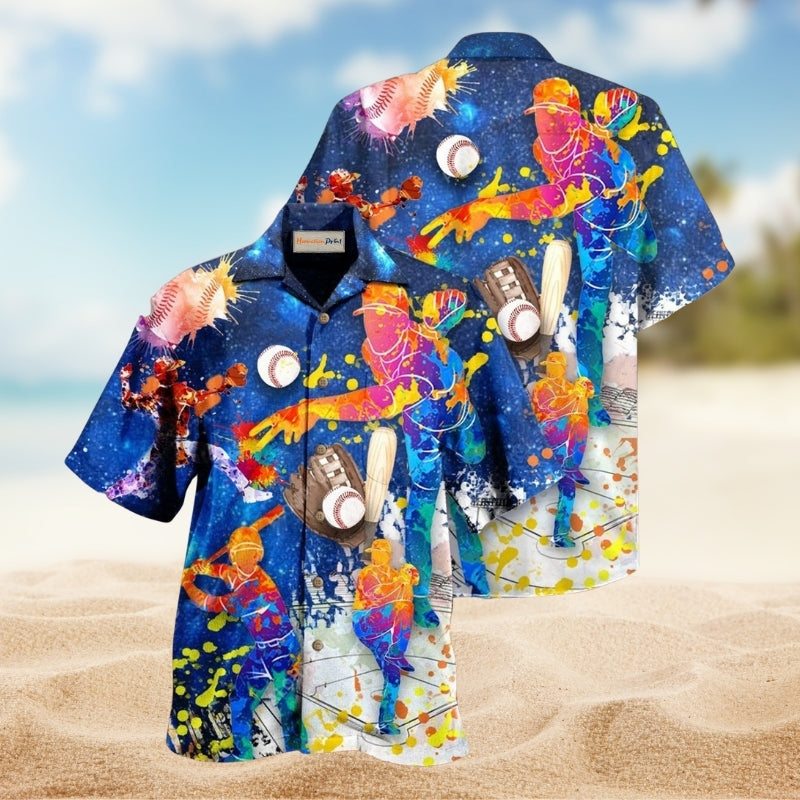 Baseball For All Guys Hawaiian Shirt For Summer Gatherings Island Travel And Comfortable Casual Wear