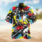 Halloween Mystic Cat Necromancer Hawaiian Shirt Summer Design Detail For Casual Outings