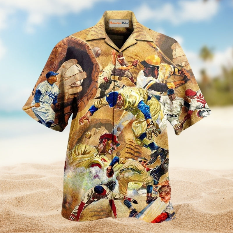 Baseball Is A Man Maker Hawaiian Shirt For Beach Travel Outdoor Events And Relaxed Warm Weather Wear