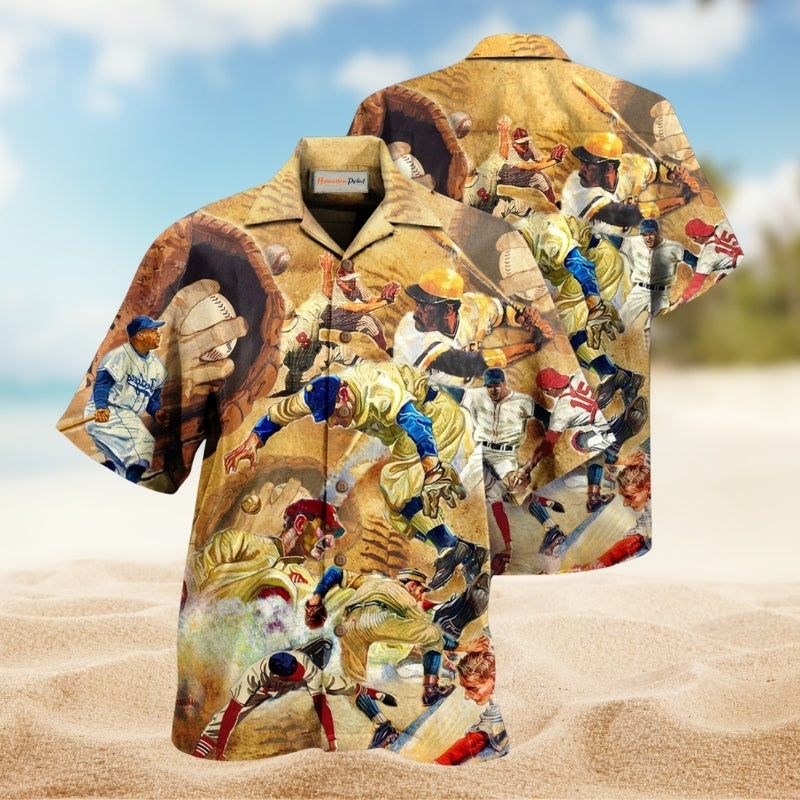 Baseball Is A Man Maker Hawaiian Shirt For Beach Travel Outdoor Events And Relaxed Warm Weather Wear