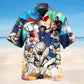 Festive Baseball Christmas Hawaiian Shirt For Resort Trips, Coastal Parties, And Warm Weather Style
