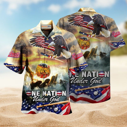 Baseball Nation Hawaiian Shirt For Beach Days, Summer Outings, And Thoughtful Gift Giving
