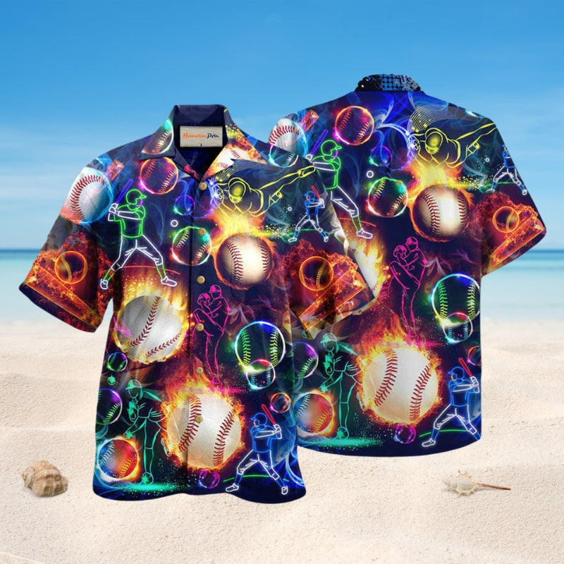 Baseball Others Chase Ball Hawaiian Shirt For Tropical Holidays, Outdoor Gatherings, And Everyday Comfort