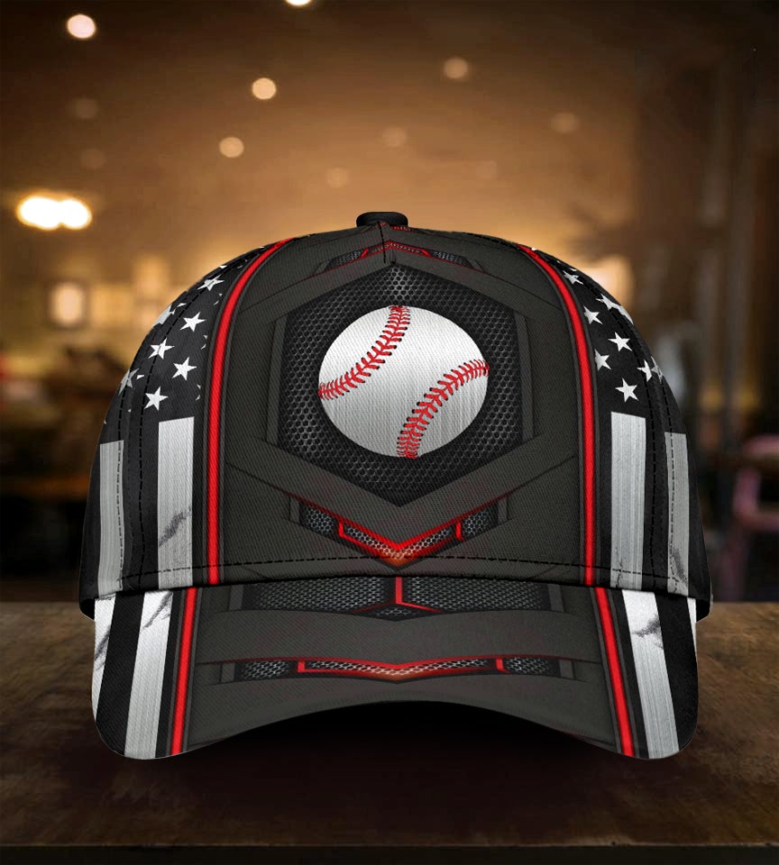 Baseball Red Flag Carbon Classic Cap For Comfortable Daily Wear Travel And Weekend Outings