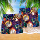 Classic Baseball Beach Shorts Pattern Detail For Casual Summer Plans And Laid Back Daily Wear
