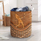 Baseball Funny Free Strong Laundry Basket For Nursery Dorm And Home Storage