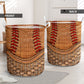 Baseball Rattan Texture Style Laundry Basket For Nursery Dorm And Home Storage
