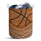 Small Size Basketball Rattan Texture Lovely Style Laundry Basket For Bathroom Bedroom Storage