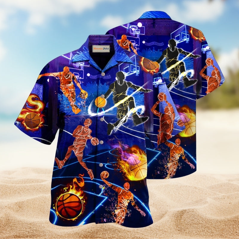 Basketball It Is In My DNA Hawaiian Shirt For Beach Holidays Outdoor Outings And Relaxed Everyday Wear