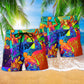 Basketball Love Colorful Energy Beach Shorts Print View For Coastal Escapes And Casual Outings
