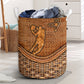 Basketball Male Rattan Texture Laundry Basket For Room Home Organizer