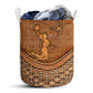 Small Size Basketball Rattan Texture Beautiful Style Laundry Basket For Bathroom Bedroom Storage