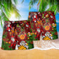 Basketball Santa Holiday Sports Beach Shorts For Resort Travel And Thoughtful Summer Gifting