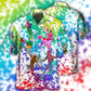 Colorful Vintage Basketball Hawaiian Shirt Pattern Detail For Vacation Travel And Daily Wear