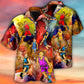 Colorful Basketball Hawaiian Shirt Pattern View For Relaxed Warm Weather Outfits