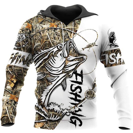 Classic Bass Fishing Hoodie For Lakeside Adventures Casual Streetwear And Seasonal Travel
