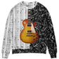 Bass Guitar Musician Black And White Sweater For Holidays Parties And Comfortable Everyday Wear